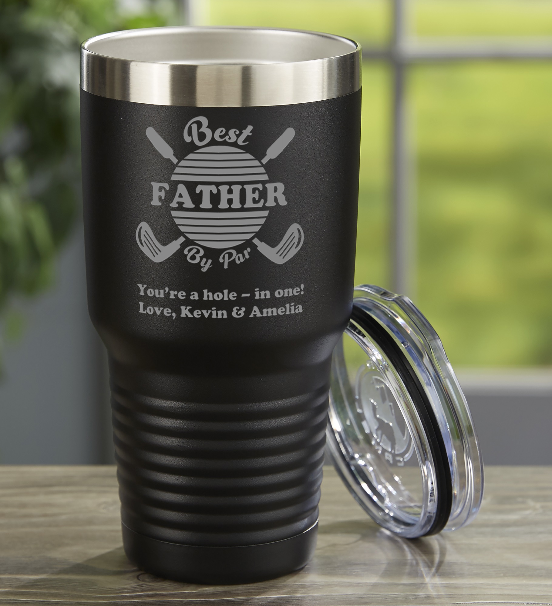 Best Dad By Par Personalized 30 oz. Vacuum Insulated Stainless Steel Tumblers